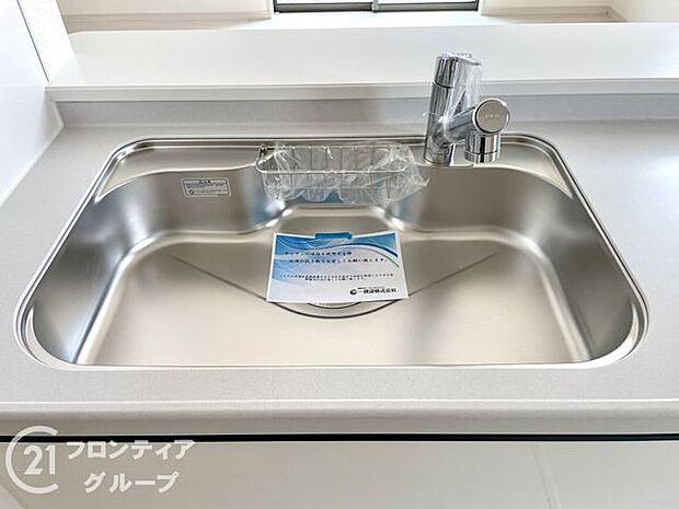 ワイドシンクなので家族が増えても洗い物楽々です
