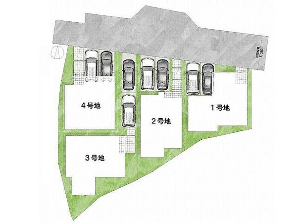 【区画図】2号地駐車2台可能なプランです！自由設計承っております！