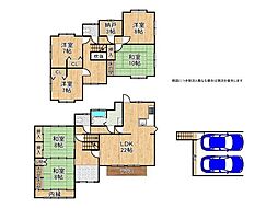 生駒市北新町　中古一戸建て 6SLDKの間取り