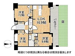 間取図画像 3LDK