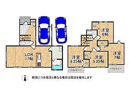 橿原市葛本町　新築一戸建て 4LDKの間取り