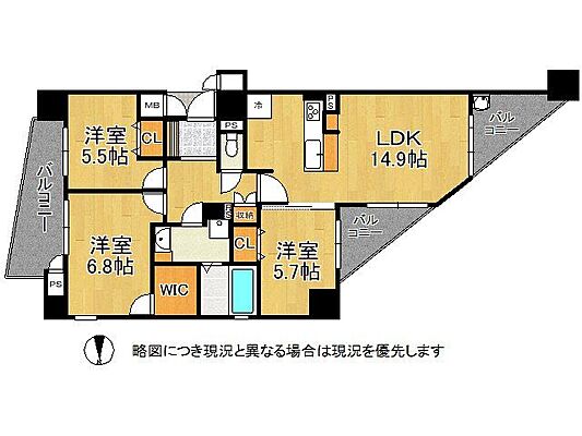 間取り お盆営業中　内覧可能　予約受付中ピアッツァコート神宮前 5階/-
