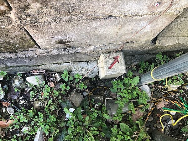 境界標の一部です。