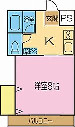 間取図画像 1K