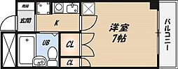 ロイヤルハイツ 1Kの間取図画像