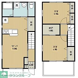 シュエット　ミナミ 1階2SLDKの間取り