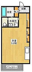 エスポワール・ヴィラ 2階ワンルームの間取り