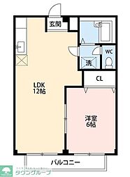 エクセレント・プラザ 1LDKの間取図画像