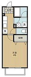 WingOugi 1Kの間取図画像