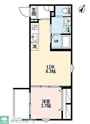 Lumina East 1LDKの間取図画像