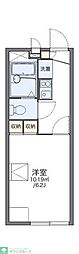 レオパレス青柳 1Kの間取図画像