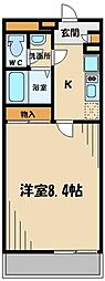 レオネクストスピネル 1Kの間取図画像