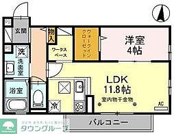 むさし野スクエア 1LDKの間取図画像