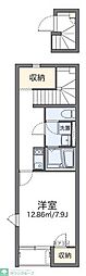 レオネクストKONO 1Kの間取図画像