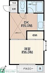 コートダジュール 1DKの間取図画像
