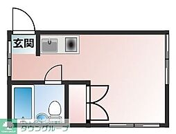メゾンドリラ ワンルームの間取図画像