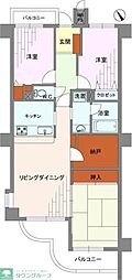 ライオンズヒルズ飯能 3SLDKの間取図画像