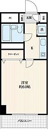 ラカータ川越 1Kの間取図画像