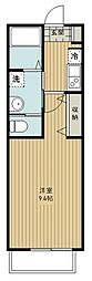 アーバンスクエア狭山 1Kの間取図画像
