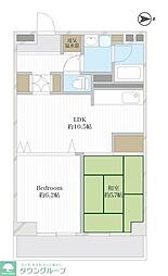川越サンハイツ 3DKの間取図画像