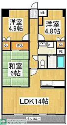オーク・ヴィラージュ・141 3LDKの間取図画像