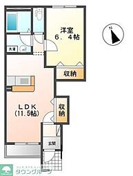 ジュエルウィード 1LDKの間取図画像