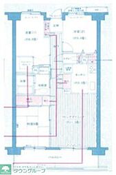 プランヴェール入間武蔵野 3LDKの間取図画像