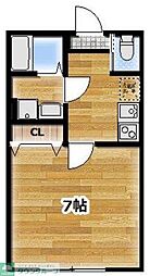 坂戸市千代田4丁目アパート 1Kの間取図画像