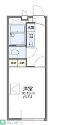 レオパレス青柳第二 1階1Kの間取り