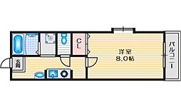 ＡＫＡＲＥＮＧＡ 3階1Kの間取り