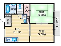 間取図画像 2DK