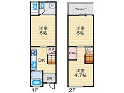 テラスAoba 1階3DKの間取り