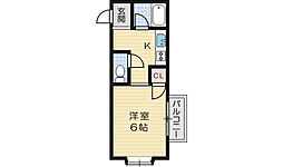 サンパレス・エル 1Kの間取図画像