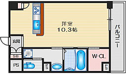 グランベージュ大手町 ワンルームの間取図画像