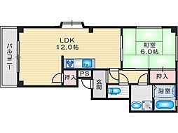 ハイバレーマンション 1LDKの間取図画像