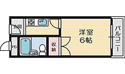 ルミエール 1Kの間取図画像