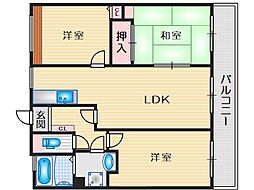 メゾン・ド・プレジール2 3LDKの間取図画像