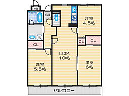 マンション・フオルツーナ 3LDKの間取図画像