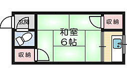 田中アパート 1Kの間取図画像