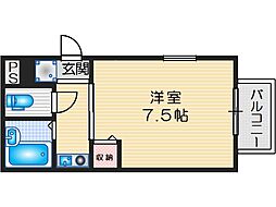 メゾンド・エクセル 1Kの間取図画像