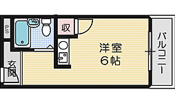大池五番館 1Kの間取図画像