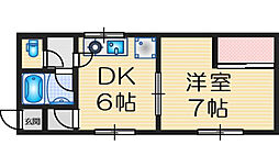 ナンノ第11号館 1DKの間取図画像