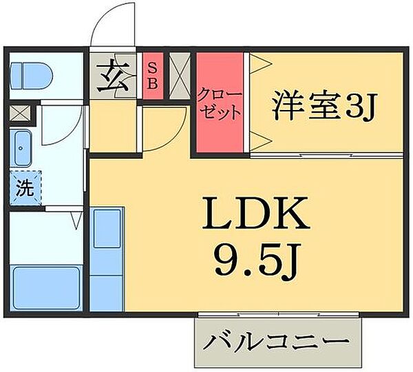 千葉県佐倉市王子台３丁目(賃貸アパート1LDK・2階・31.64㎡)の写真 その2