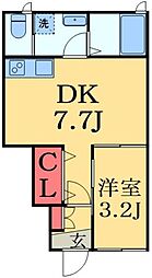 間取図画像 1DK