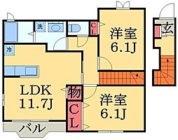 間取図画像 2LDK