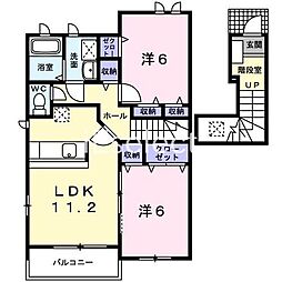 ピーノパストラル1 2LDKの間取図画像
