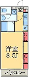 リブリ・オールパラン 1Kの間取図画像