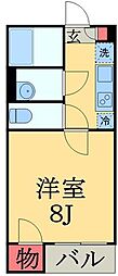 クレイノgハイム 1Kの間取図画像