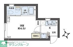 JR山手線 恵比寿駅 徒歩13分の賃貸マンション 1階1Kの間取り