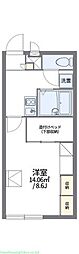 レオパレスグリーンヒルズライフ 1Kの間取図画像